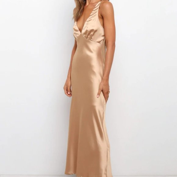 NWOT PETAL & PUP SURREY DRESS - GOLD - Picture 4 of 6